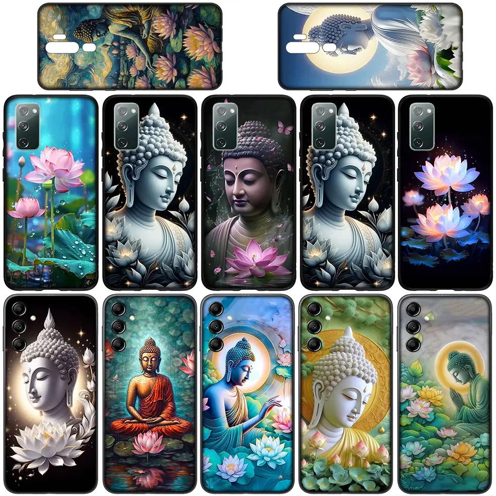 Lord Buddha Lotus Flower Light Гибкий корпус для телефона Xiaomi Redmi Note 13 13C A3 A3X Mi POCO F6 F5 X6 Pro 5G 4G