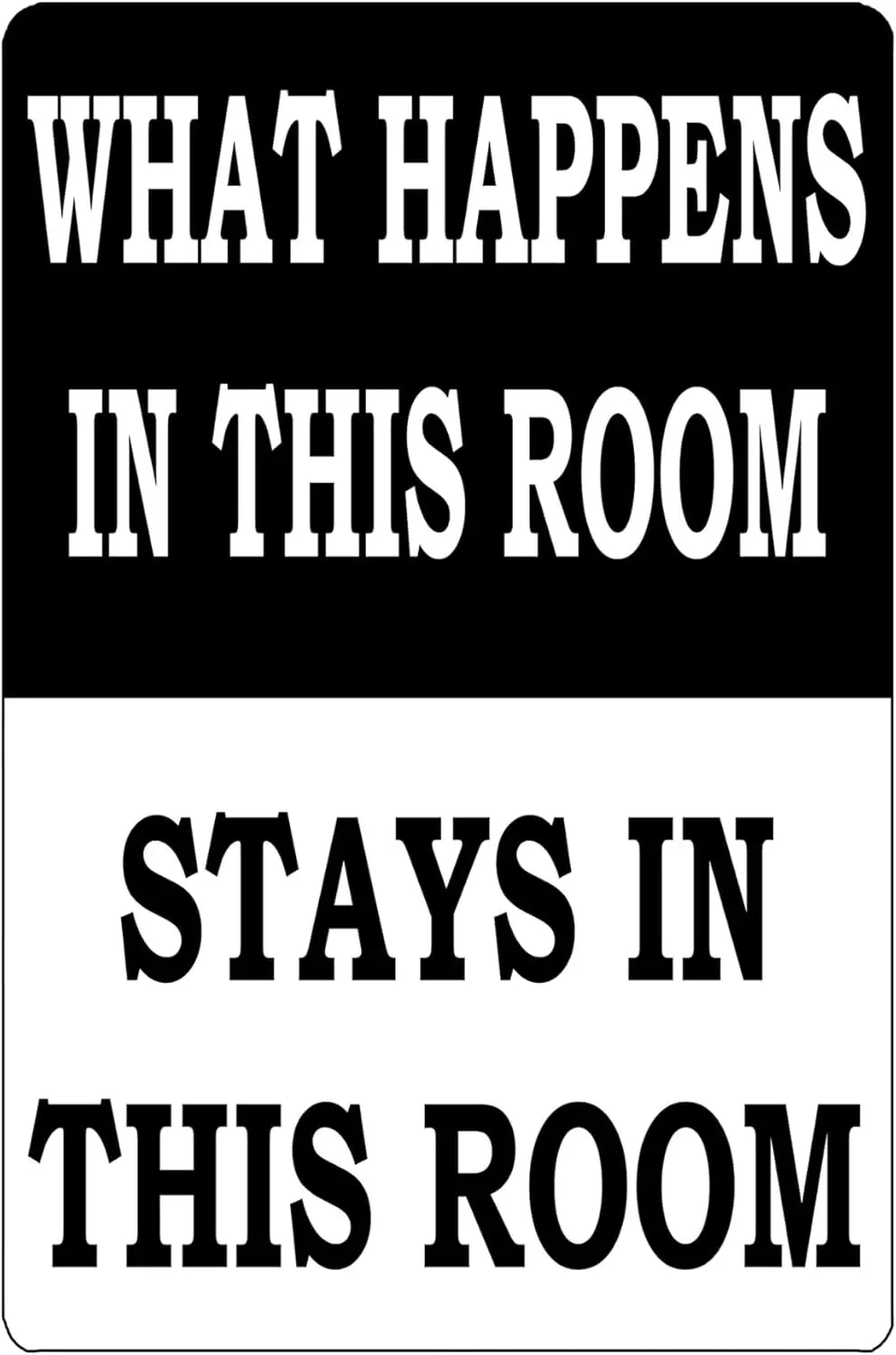 Ретро Metl Tn Sgn Funny Sgns Wll -Wht Hppens n Ths Room Stys - Идеально подходит для дома спальни Br Cfe Grge Mn