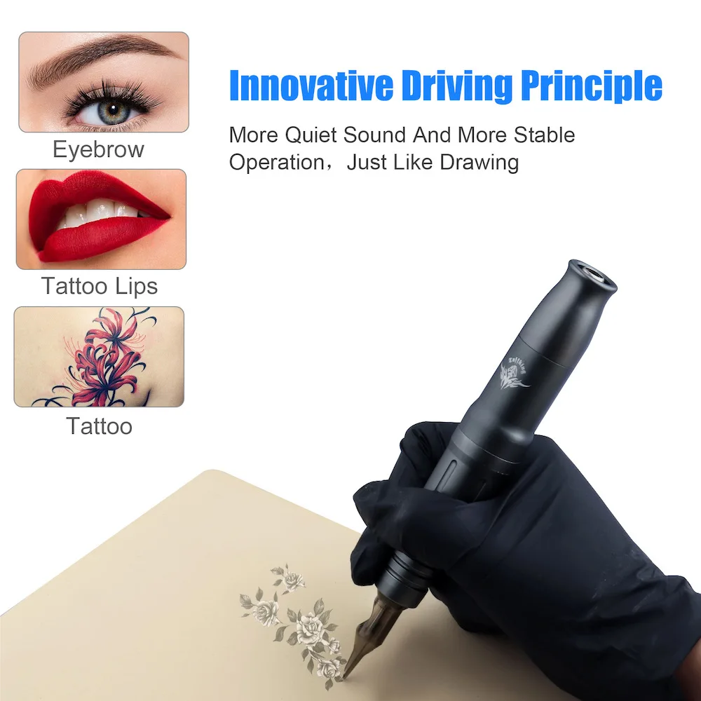 Mini High Quality Professional Makeup Rotary Tattoo Machine for Permanent Makeup Device Cordless Motor Rca Wireless Tattoo Pen