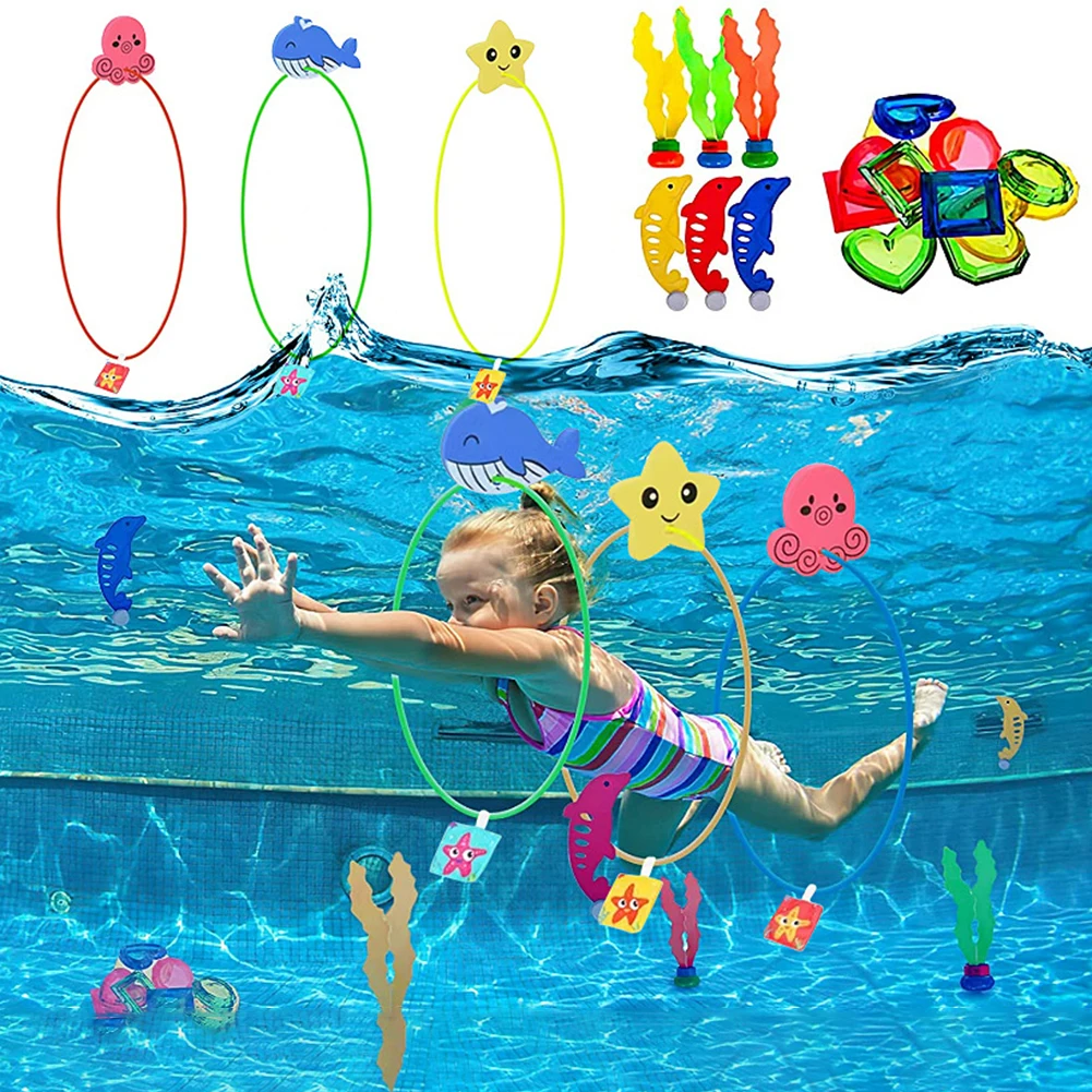 

Набор летних игрушек для дайвинга с сумкой для хранения, искусственные палочки, лучший подарок, забавные игрушки для плавания в бассейне, водных игр, упражнения на тело для детей