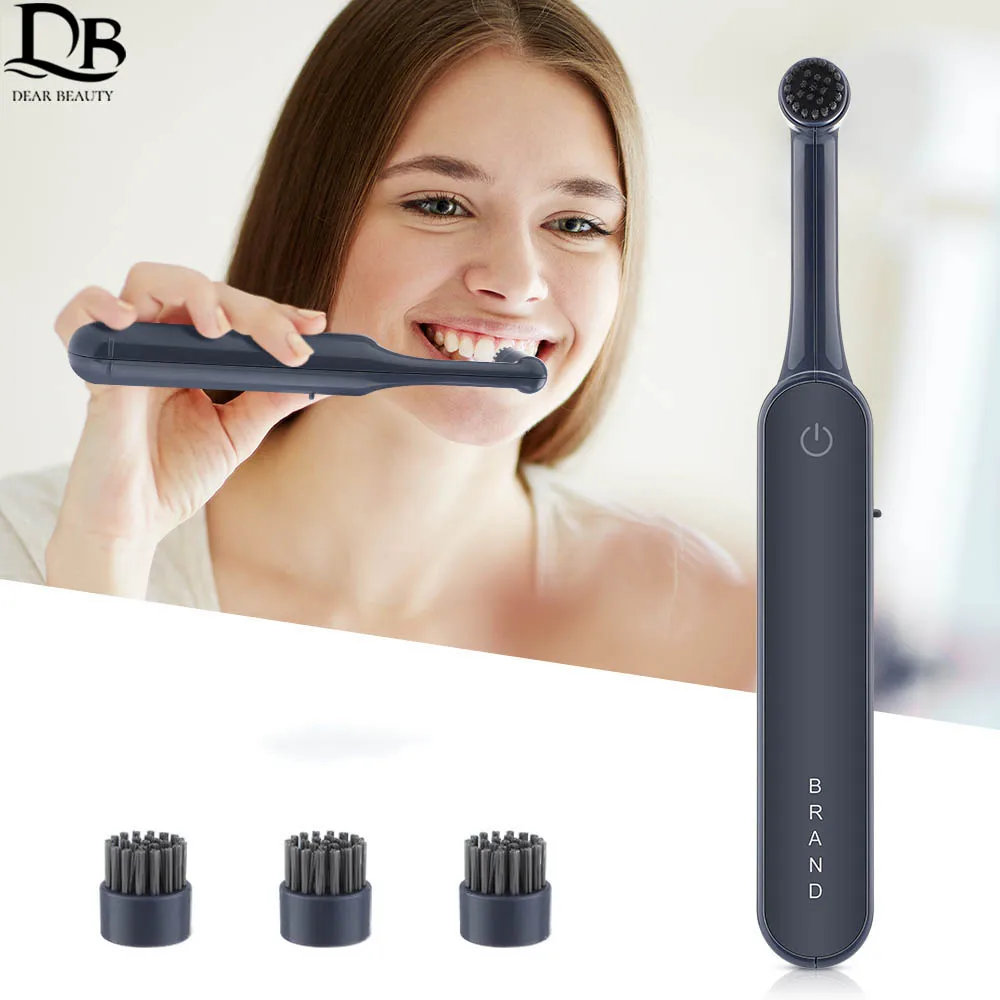 

Electric Rotating Toothbrush Tooth Whitening and Cleaning Instrument 2-stage Cleaning Mode Remove Tartar Oral Care