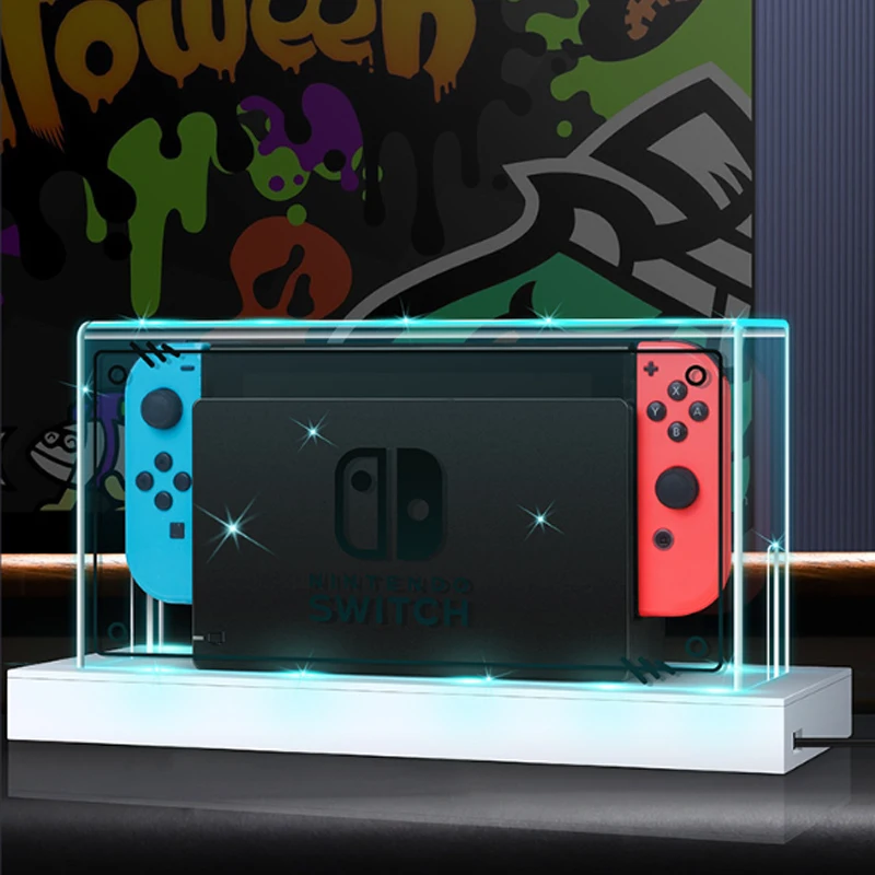 OLED-чехол VITCOCO для Nintendo Switch с крышкой освещения защитная прозрачная подставка