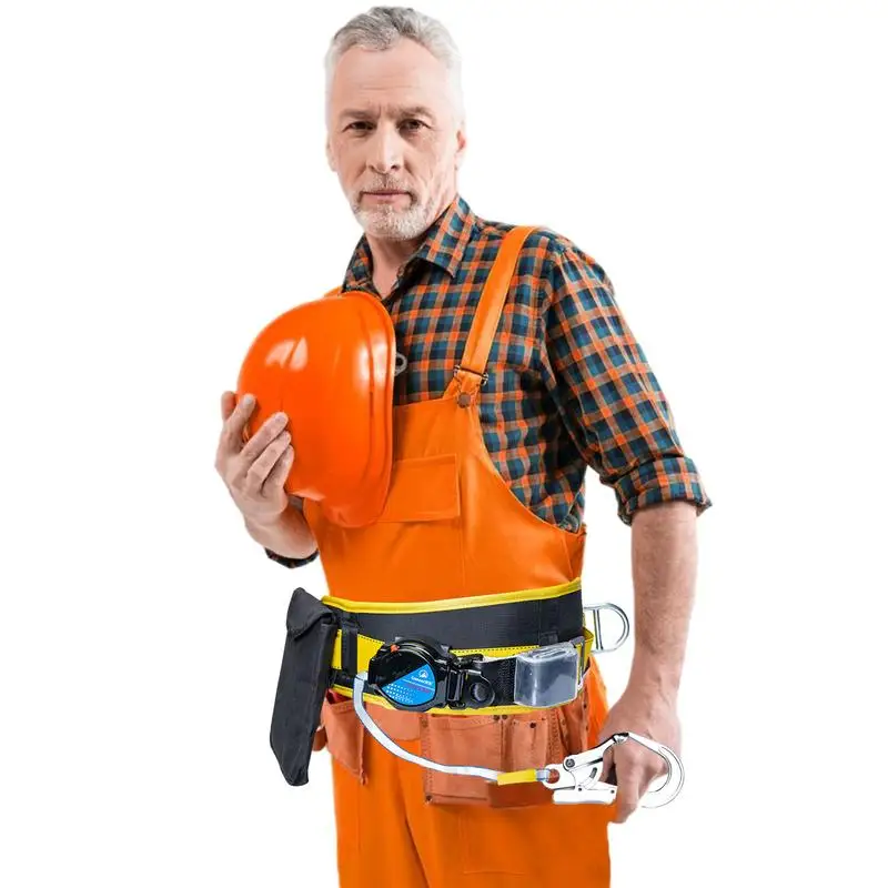 

Mens Harness Climbing Polyester Waist Belt Safety Harness Shock Absorbing Padded Strap Harness Anti-Fall Safety Belt For