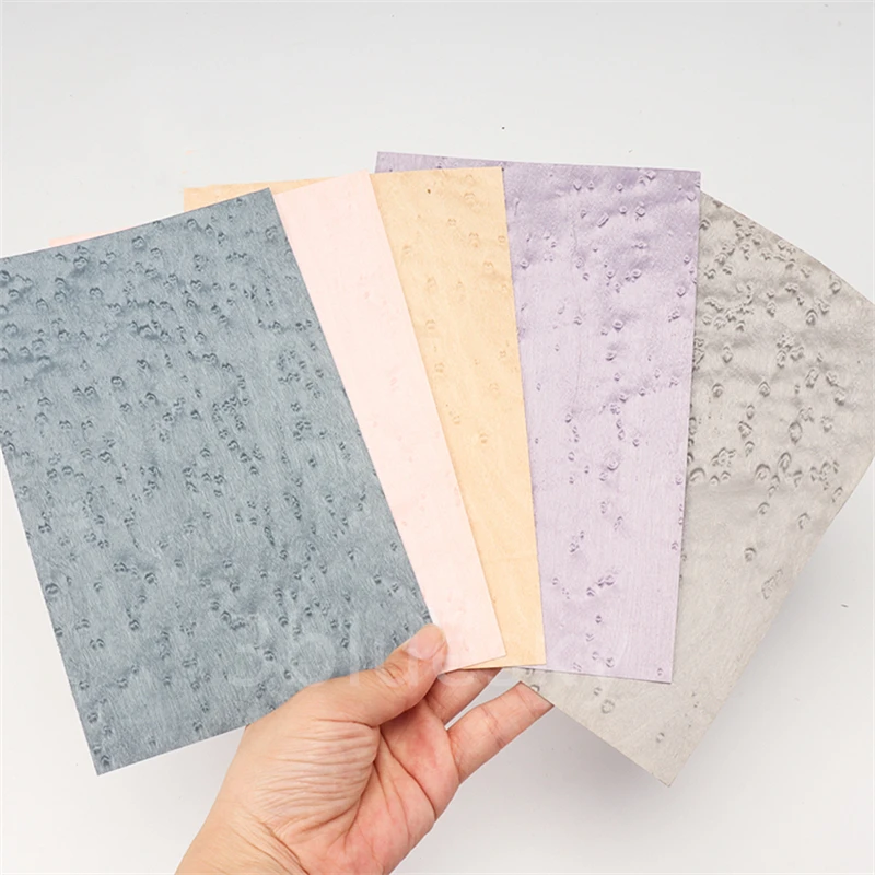 Натуральный древесный шпон окрашенный клен птичий глаз для мебели около 0 25 мм