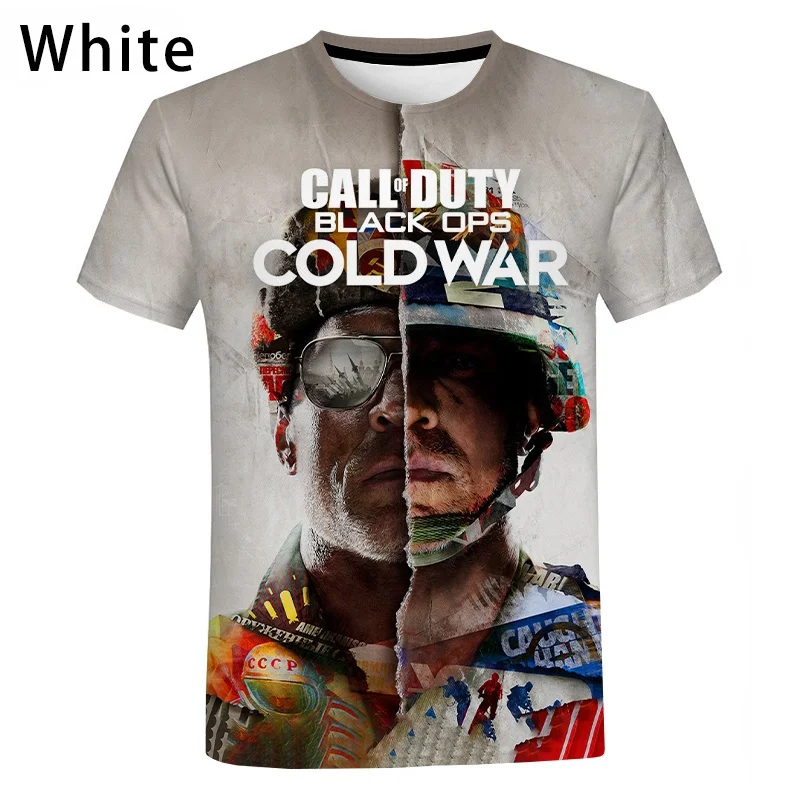 

Call of Dutys Black Ops Cold War 3D Print T Shirt Men Women Summer Fashion Casual Game T-shirt Harajuku Streetwear