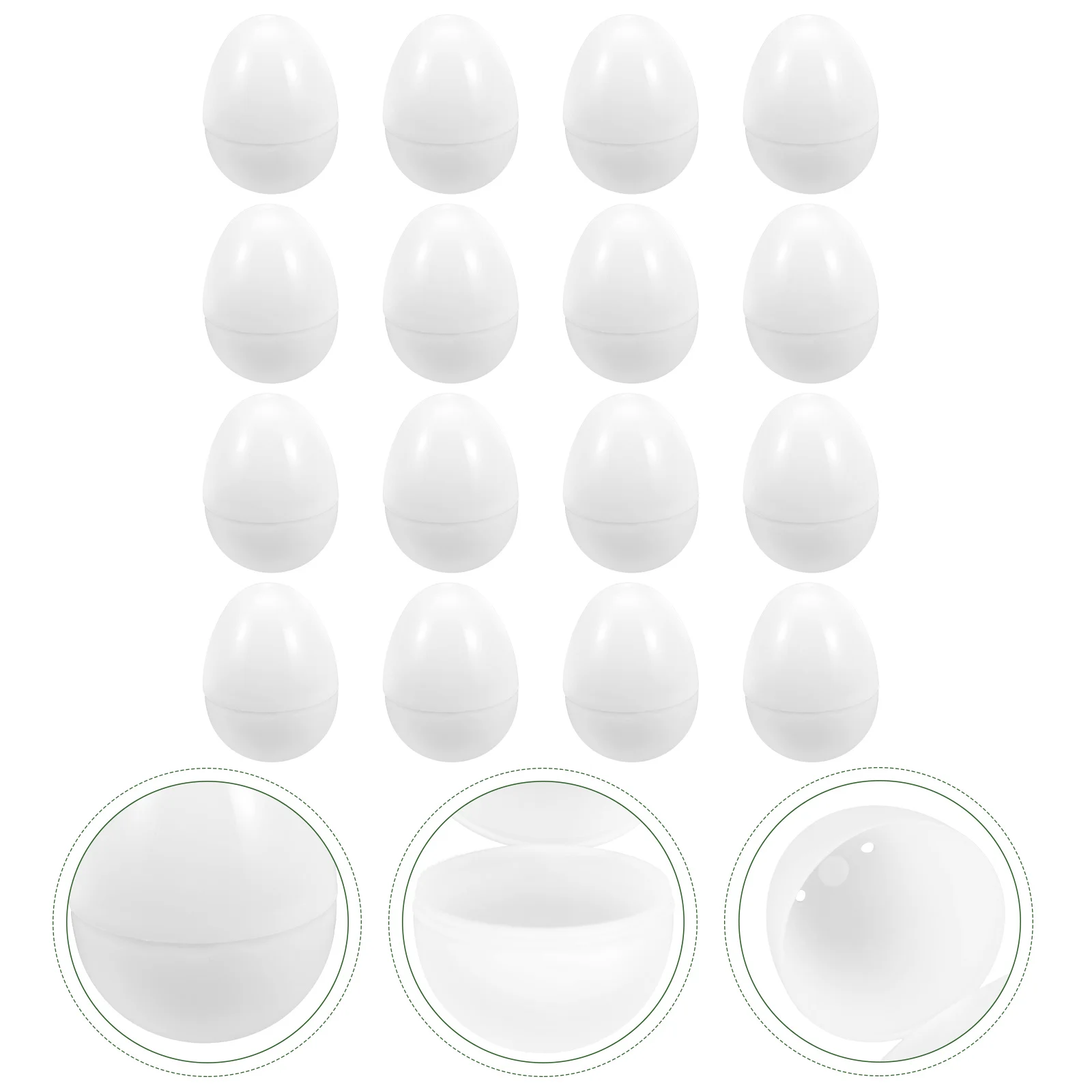 

Easter Eggs Egg Plastic Empty Fake Diy Candy Fillable Party White Blank Surprise Basket Games Artificial Box Ornament Toys
