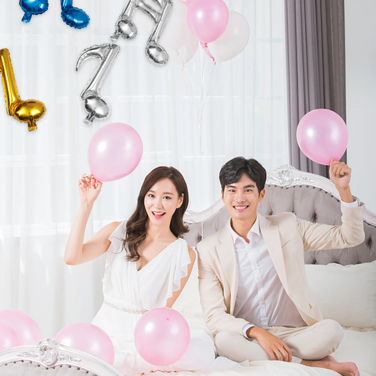 

Music Party Balloons Notes Note Balloon Decor Concert Supplies Decorations Musical Birthday Hanging Ornaments Banner Decoration