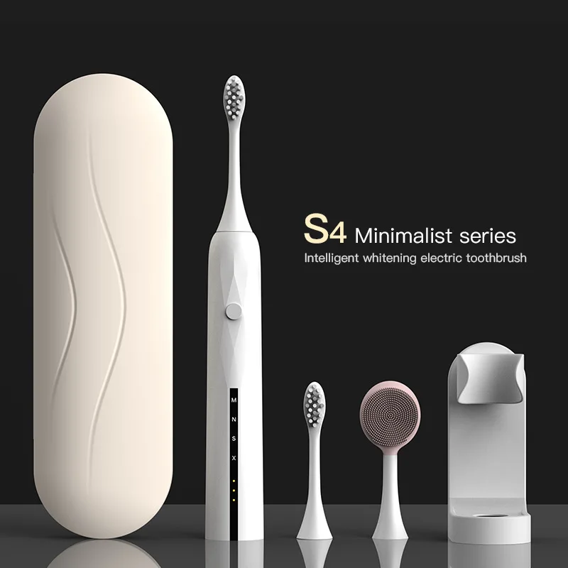 

S4 Sonic Electric Toothbrush Adult Rechargeable Waterproof Soft Bristle Smart Toothbrush