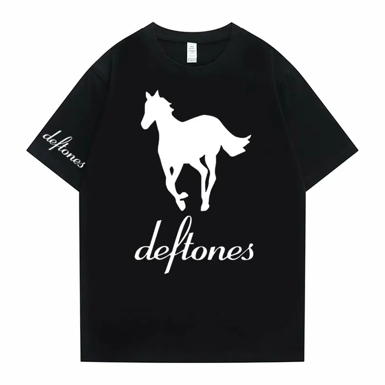 

Футболка с надписью «Deftones», лимитированная партия, Белый пони, Deftones, Мерч Чино, Морено, Алмазный глаз, вокруг меха, футболка с адреналином