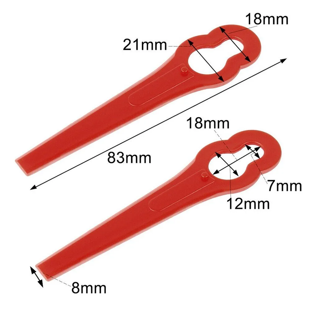 

20PCS Strimmer Replacement Blades Red For Einhell Cordless Grass Trimmer GE-CT 18 Lawnmower Blades Garden Power Tool Accessorie