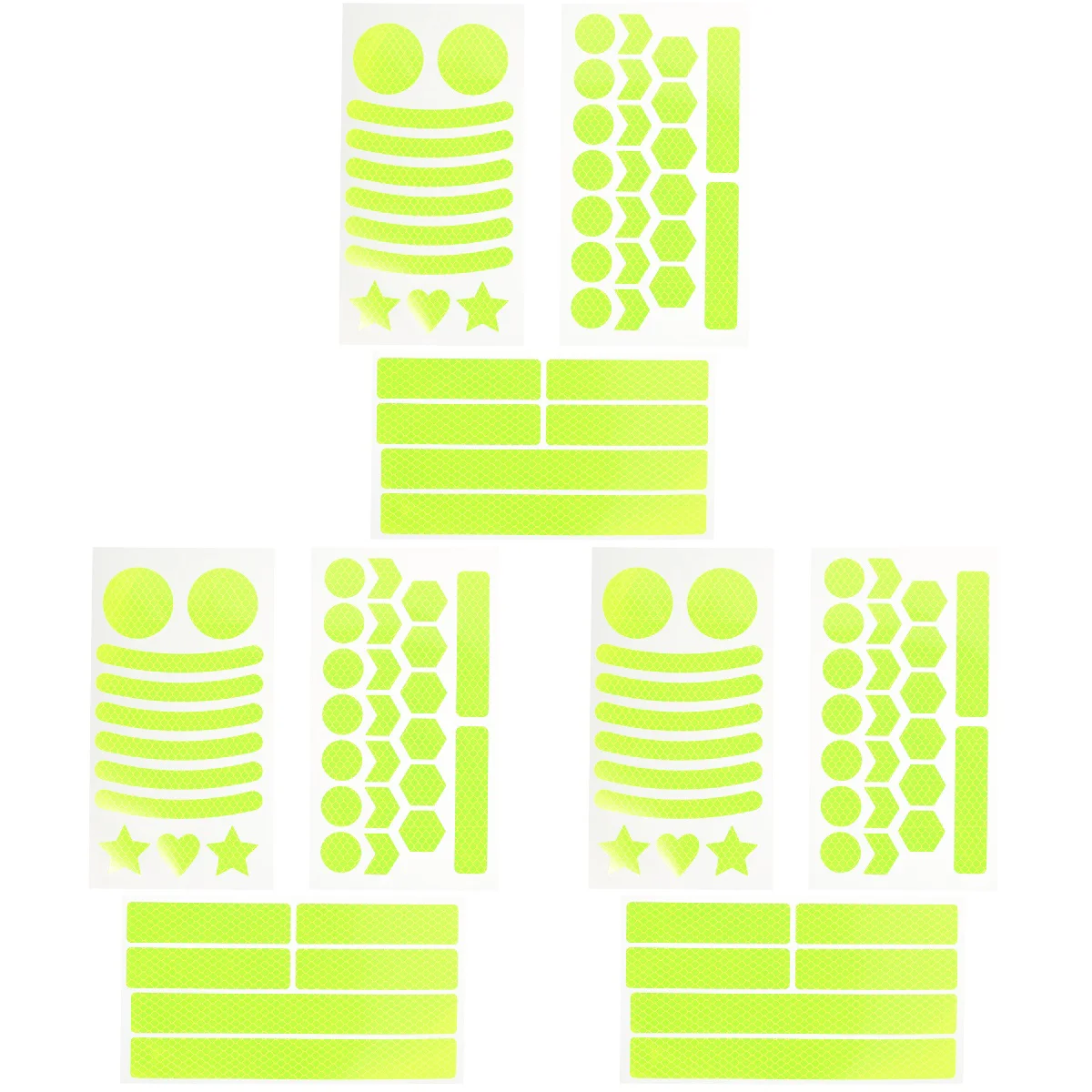 

Sheets of Decorative Reflective Sticker High Visibility Bike Sticker Creative Warning Reflective Tape