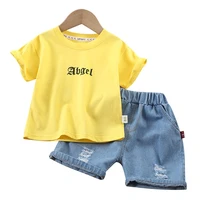 new summer baby clothes suit children girls boys casual cotton t shirt shorts 2pcssets toddler sports costume kids tracksuits
