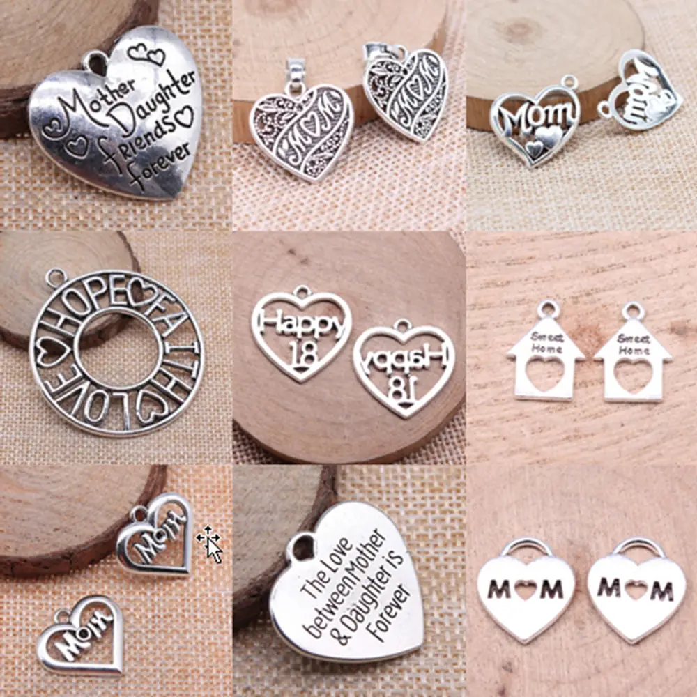 Подвески в виде сердца для изготовления ювелирных изделий | Украшения и