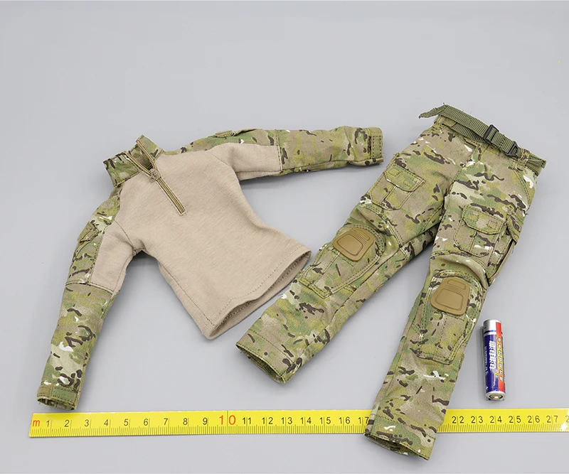 

1/6 Scale 26040S Modern Delta Special Forces Combat Camouflage Pants Coat with Belt Model for 12''Body DIY Accessories
