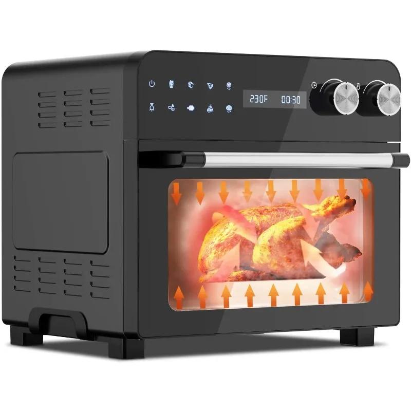 

Moosoo 24,3 Qt, духовка для большой семьи, 1700 Вт, Черная