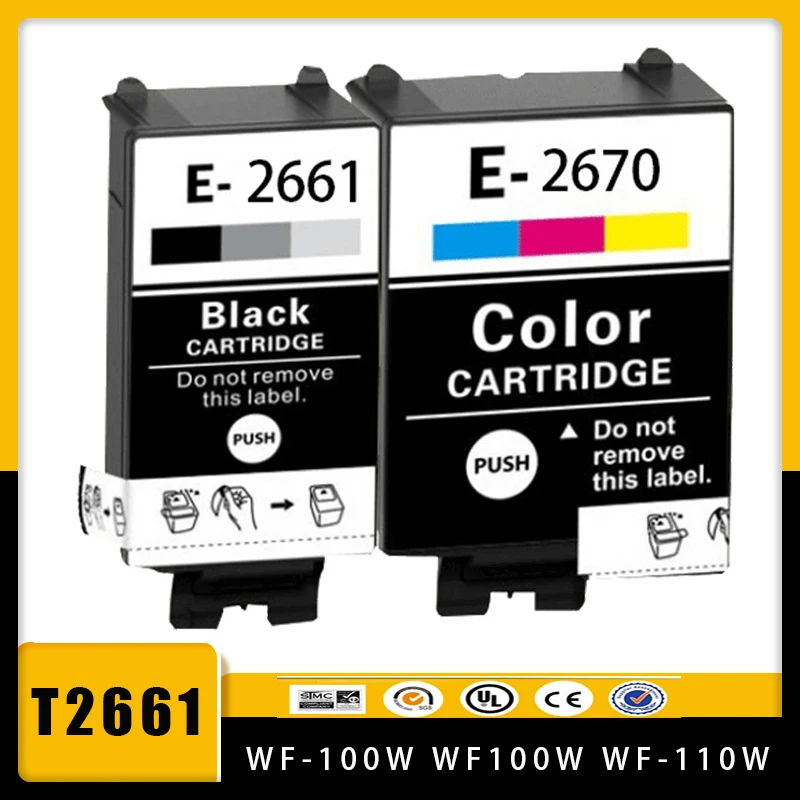 

Совместимый картридж для принтера Epson T2661 T2670 T266 266 T267
