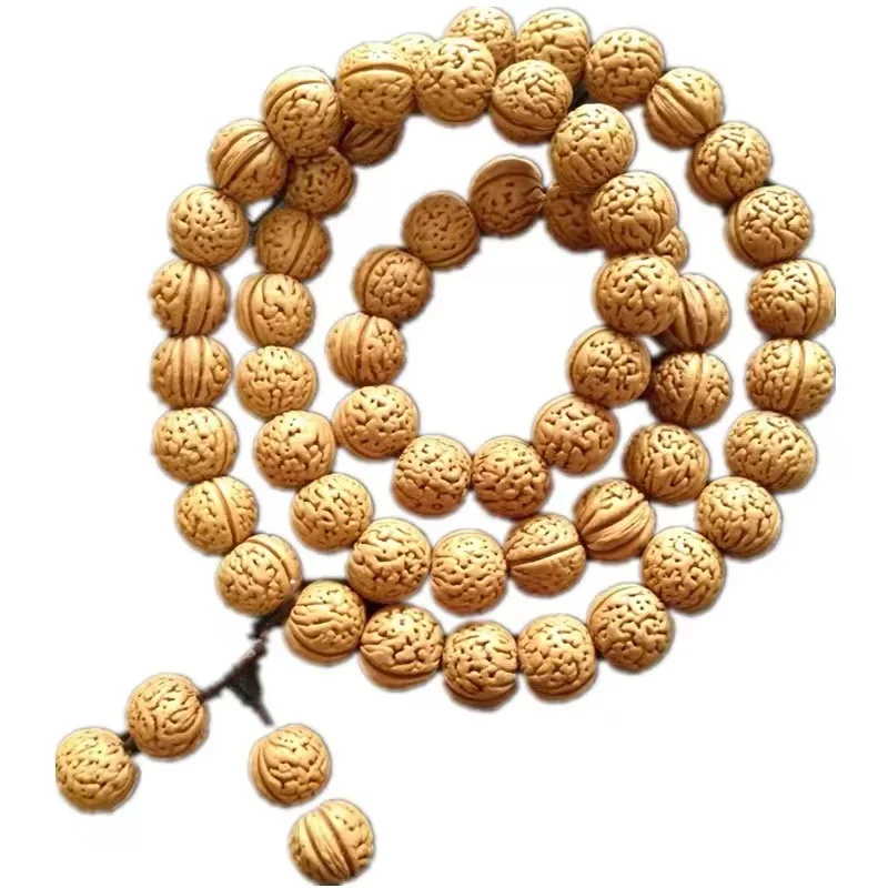 Маленький браслет с косточками персика узором мозга 108 Бутик персиковая яма