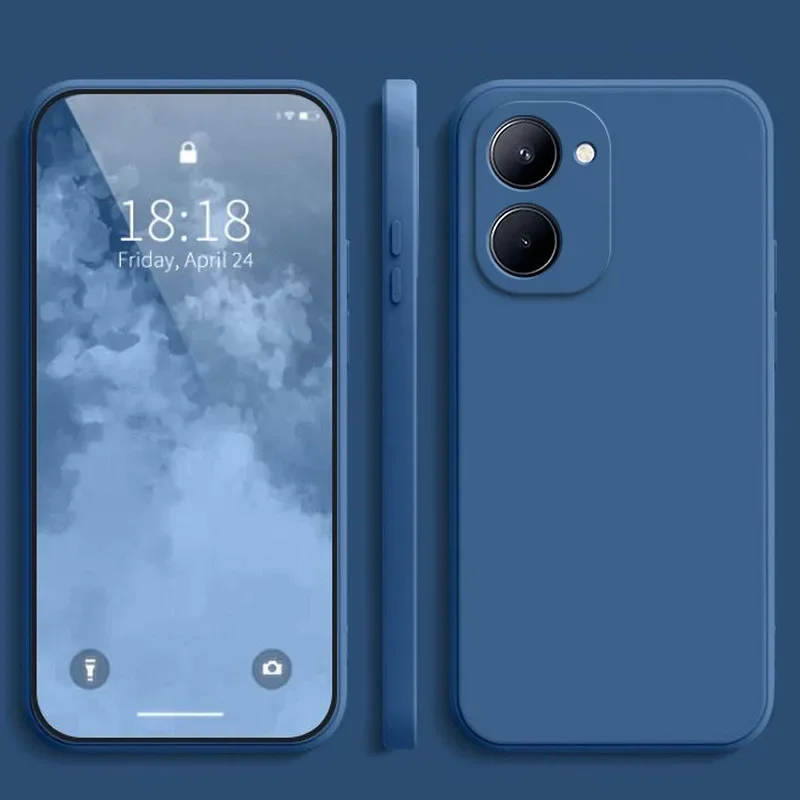 Фото Однотонный Ультратонкий матовый чехол для телефона Vivo Y03 Y18 Y18S силиконовый мягкий чехол из ТПУ №4