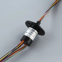 flange type od22mm 5p5a signal 8s 2a 220v miniature capsule slipring rotary collector for robtic