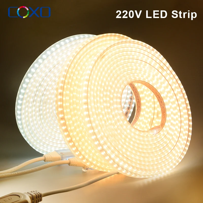 

COXO Водонепроницаемая светодиодная лента 120 LEDs/m Теплый белый