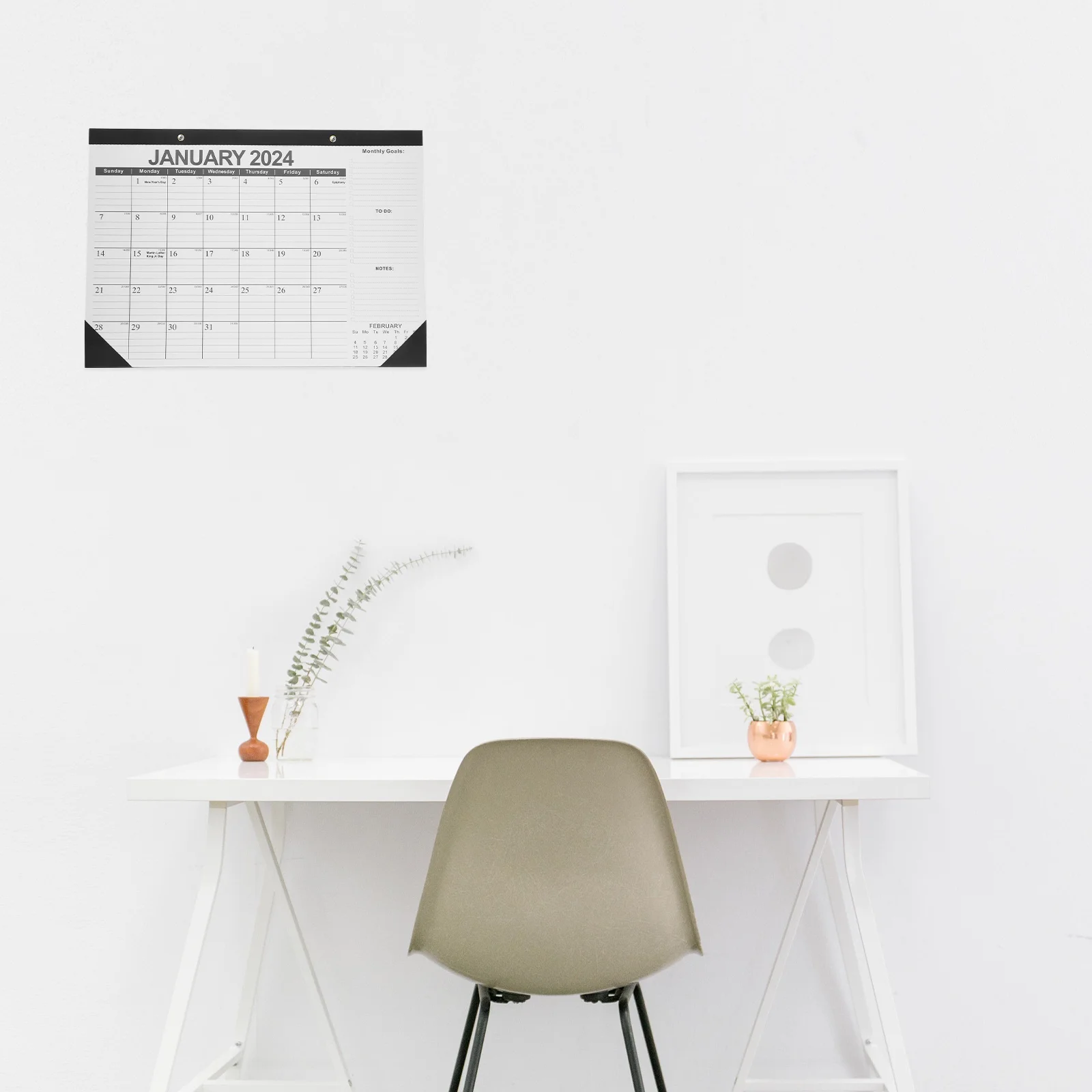 

Office Calendar English Hanging Calendar Planning Wall Hanging Calendar Office Accessory