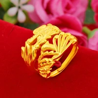luomiss 2020 new wedding couple rings adjustable gold plated couple rings fashionable personality gold jewelry exquisite gift