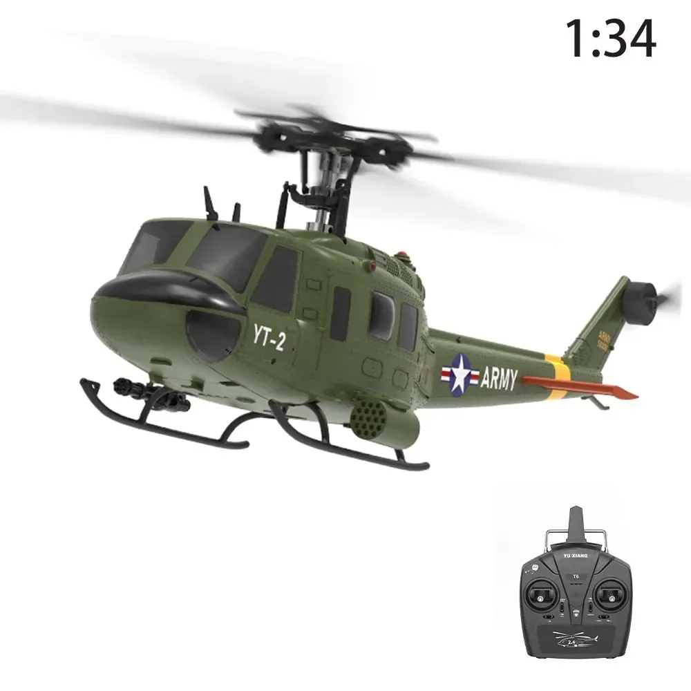 Yuxiang F07 1/34 UH-1 двойной бесщеточный вертолет шестиканальный оптический поток