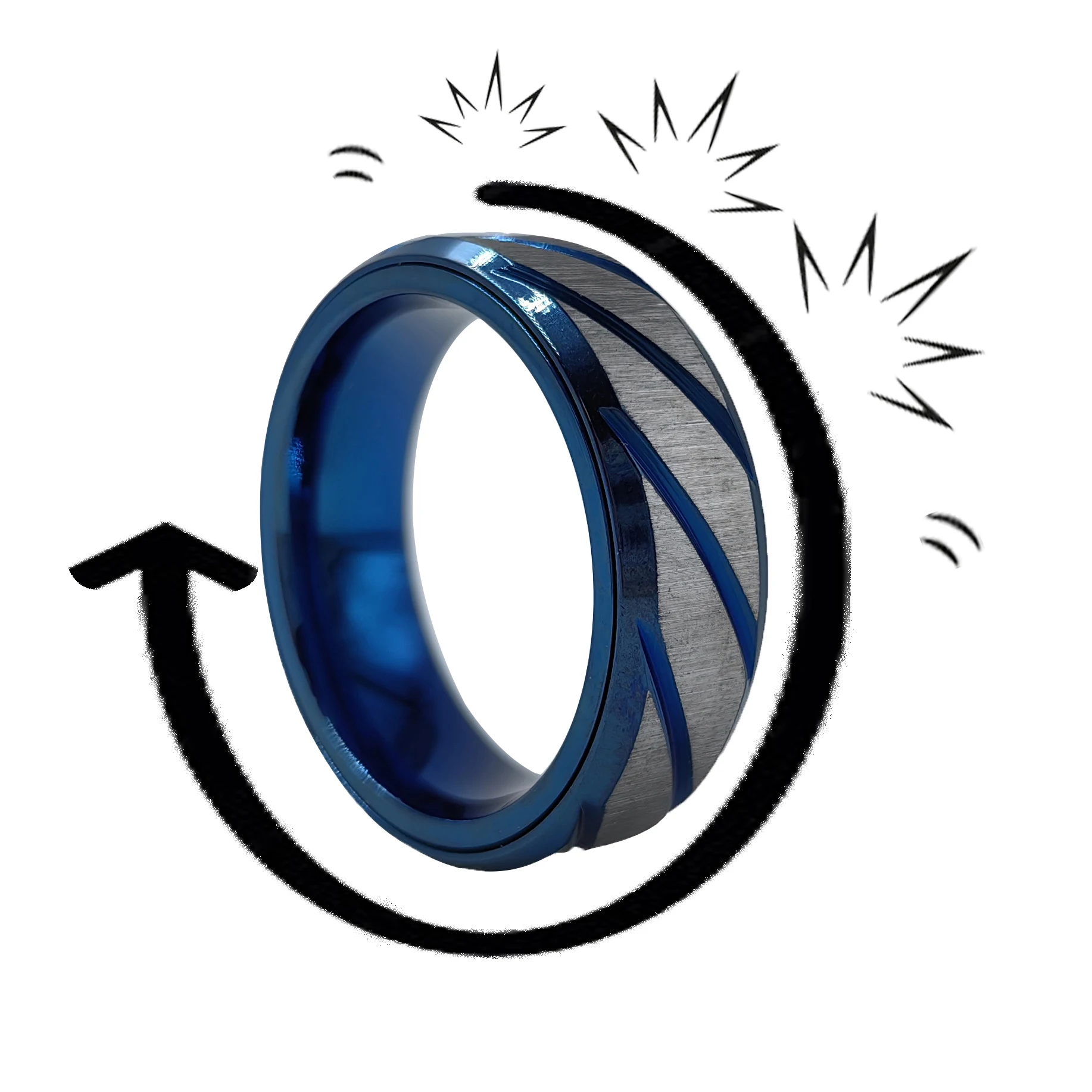 EDC фиджет-слайдеры модный аксессуар трещоточное кольцо для снятия стресса