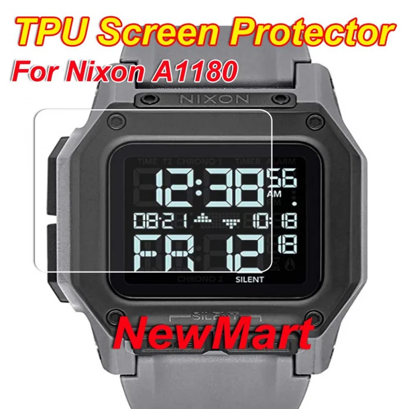 

3 Pcs Protector for NIXON Rules A1180 TPU Nano Screen Protector Screen Guard For NIXON Rules A1180 100m Sports Watch.