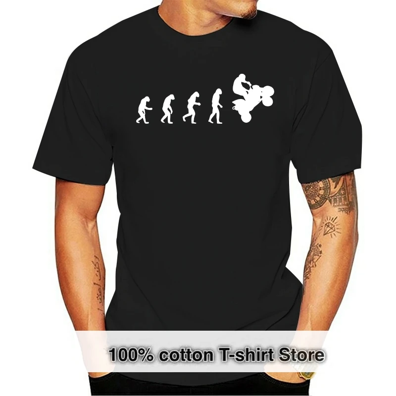 

Men's Evolution Of Man To ATV Rider T-Shirt Quad Off Road Vehicle Tee FREE S&H!