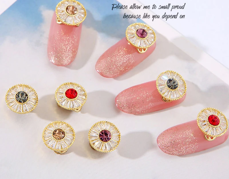 

3PCS New High-speed Transfer Beads Nail Art Super Flash Zircon Jewelry Gold-plated Color Retention Nail Decoration Drill