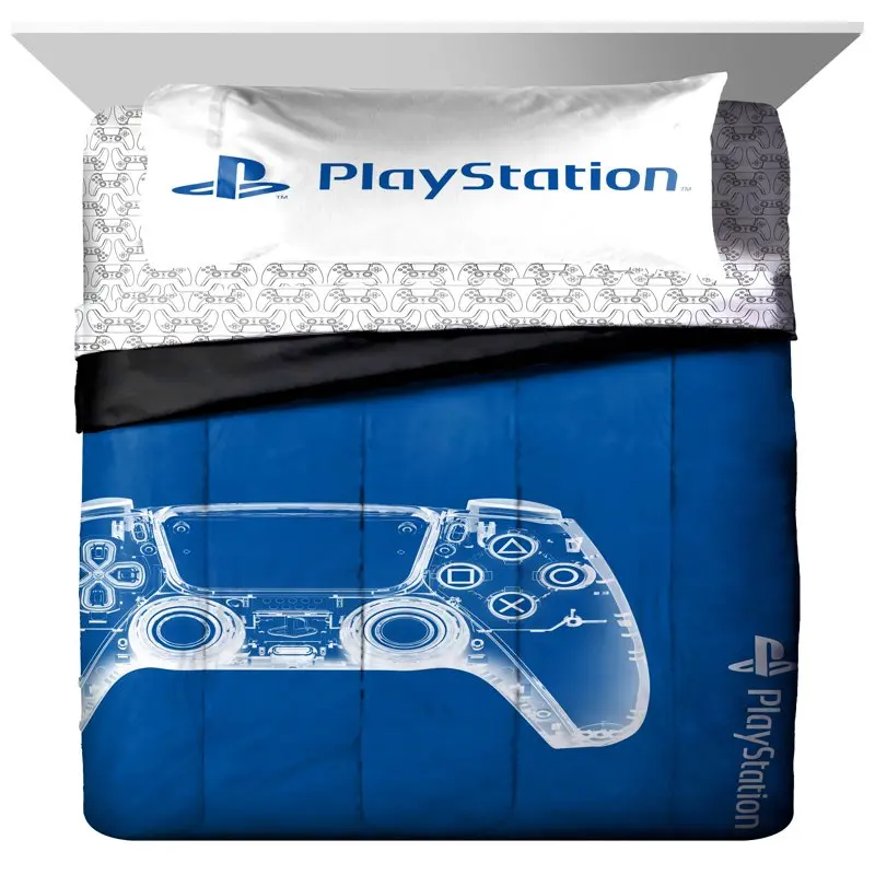 

X-Ray Twin Bed-in-a-Bag Set, 86 x 54, Microfiber, Blue,