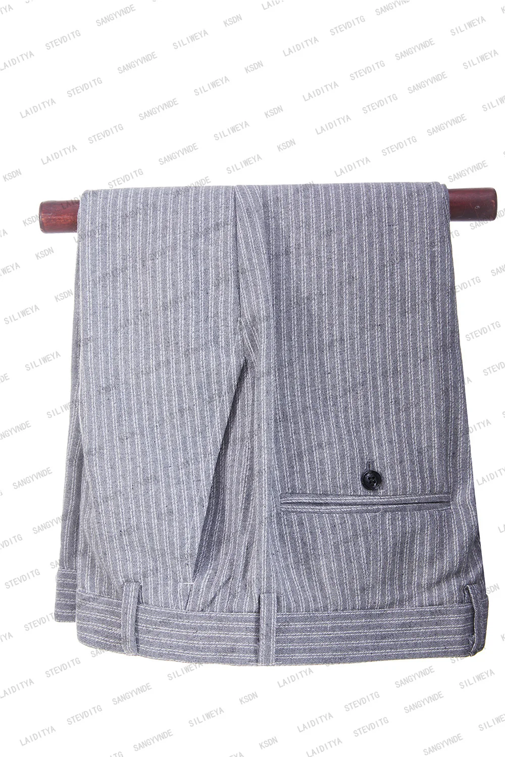 Мужские костюмы в полоску светло-серого цвета костюм из 2 предметов приталенный