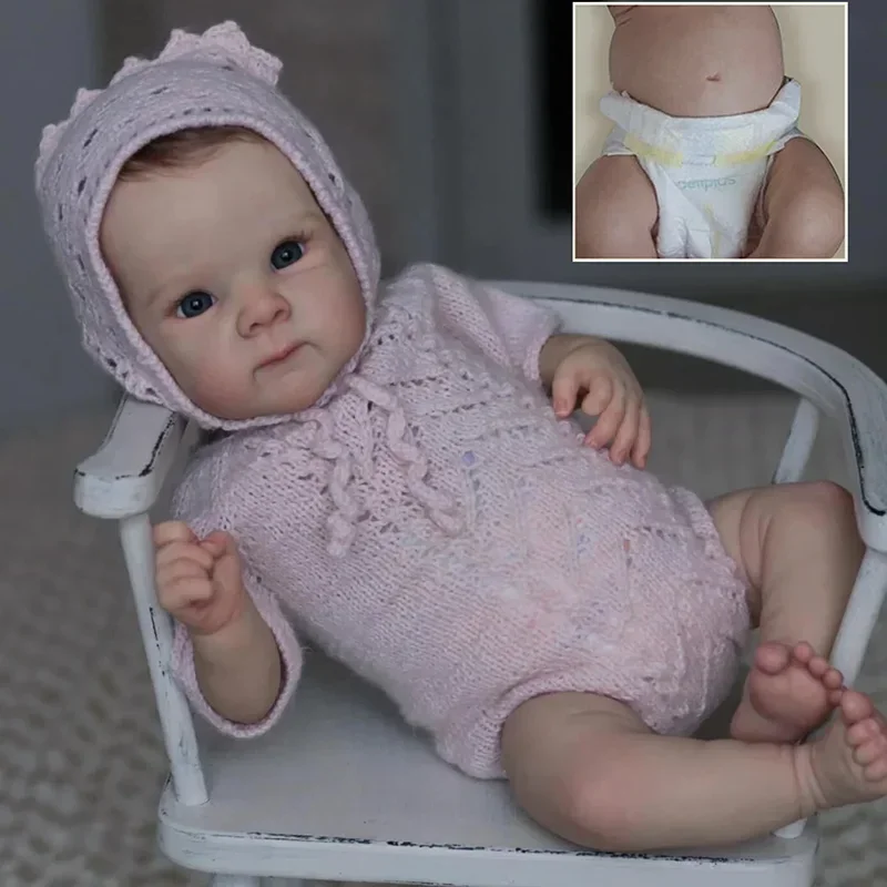 Полноразмерная кукла Bettie для новорожденных 19 дюймов Реалистичная кукла-младенец