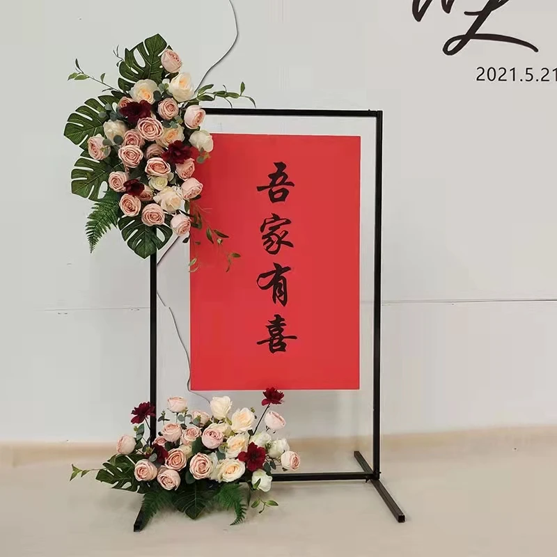 Свадебный цветок арка знак акриловая доска подставка свадебный стол центральные