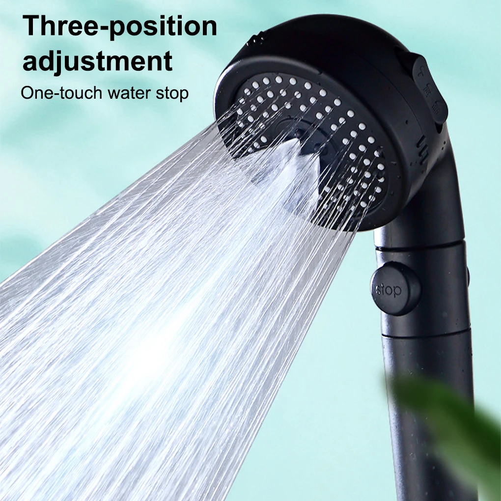 

Shower Head Showerhead Pressurized Detachable Washable Plastic On/Off Switch Bathing Sprayer Dormitory Bathroom