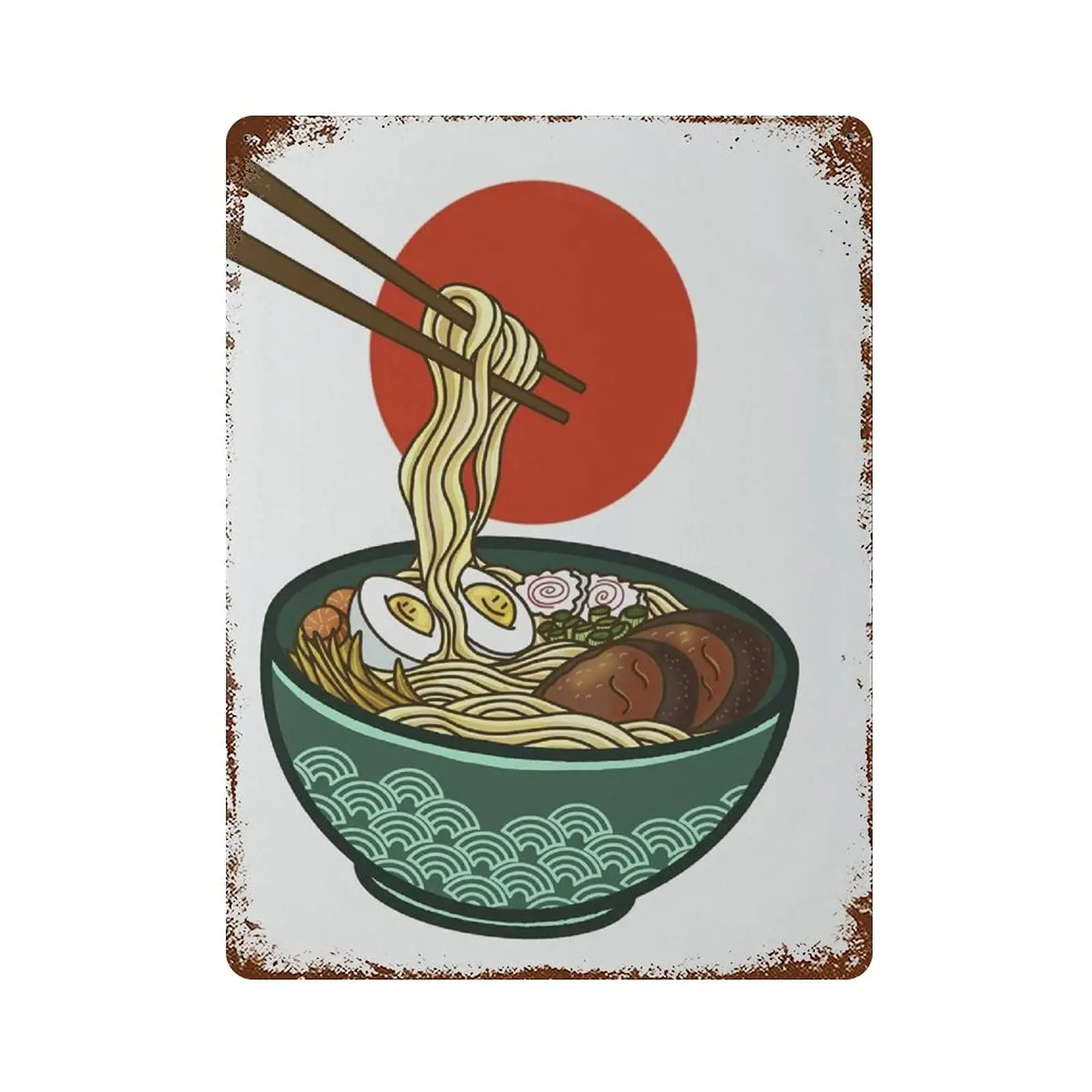

Металлический жестяной знак Dreacoss, новый постер в ретро стиле, железная живопись, жестяной знак рамен, японская традиционная еда, жестяной знак, японское искусство