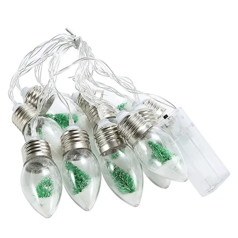 

Рождественская Декоративная гирлянда с шариками, шариками, снежными шариками, рождественской елкой, сказосветильник, Рождественский свети...