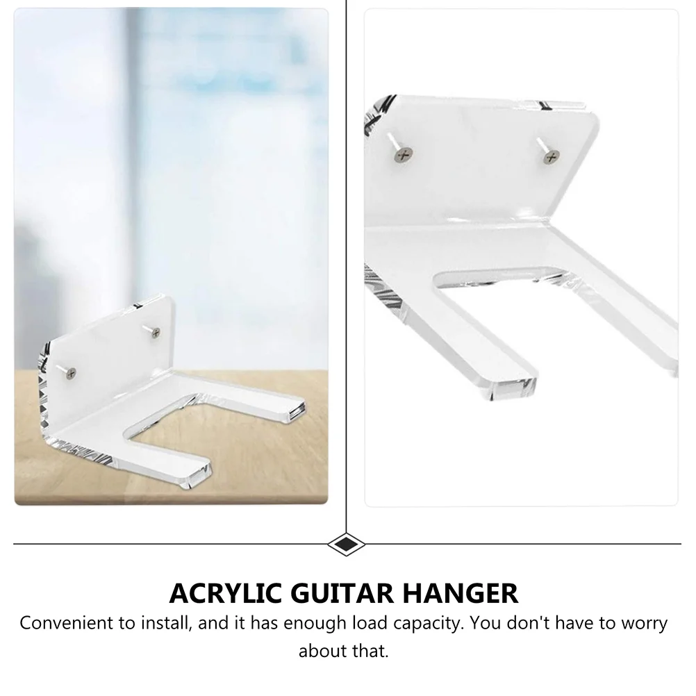 

Of Transparent Wall Guitar Hook Guitar Wall-Mounted Acrylic Hook Simple Design Guitar Violin Hanger Storage Rack