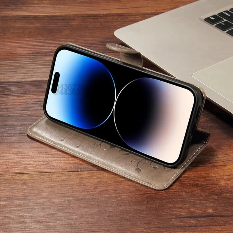 Милый чехол с абрикосовым деревом для Vivo Y17S Y78 S18 X100 Pro V29 Lite V27 5G слоты карт кошелек