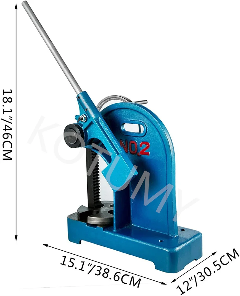 Ручной пресс для Arbor 2 тонны ручной Настольный штамповочный храповый рычаг