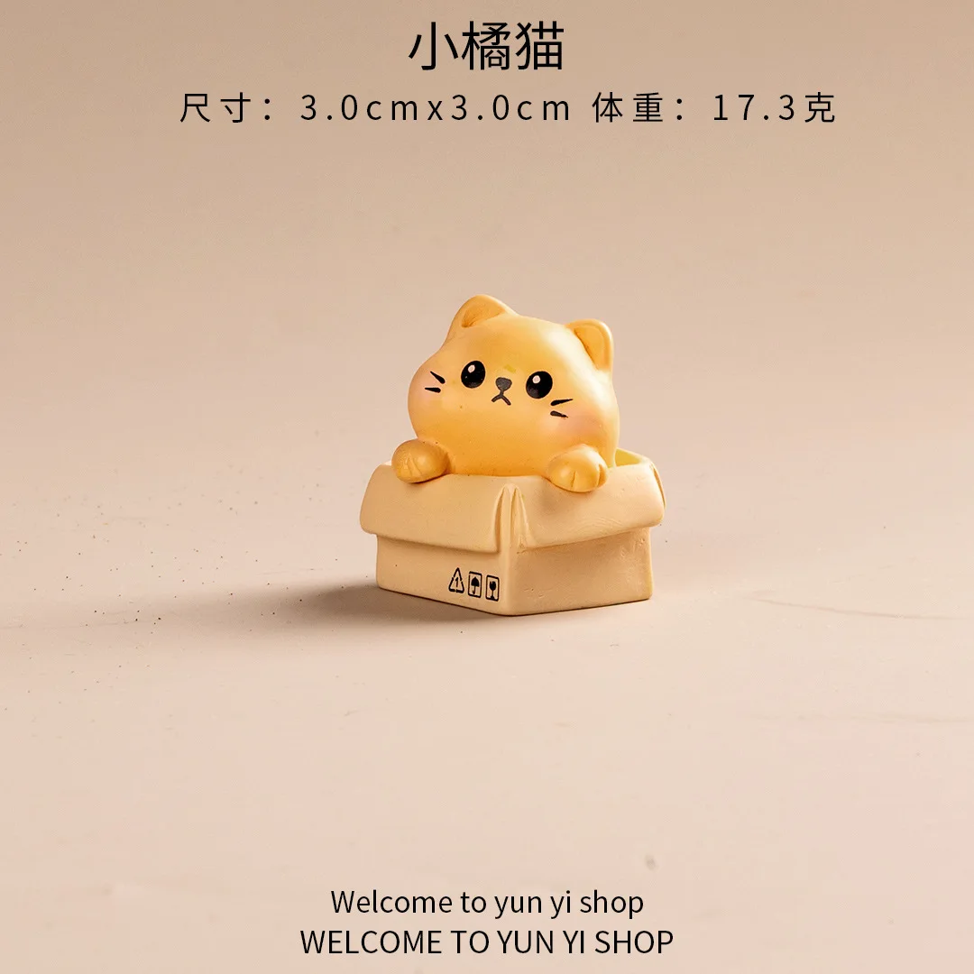 

Миниатюрная фигурка кота из смолы MOONBIFFY