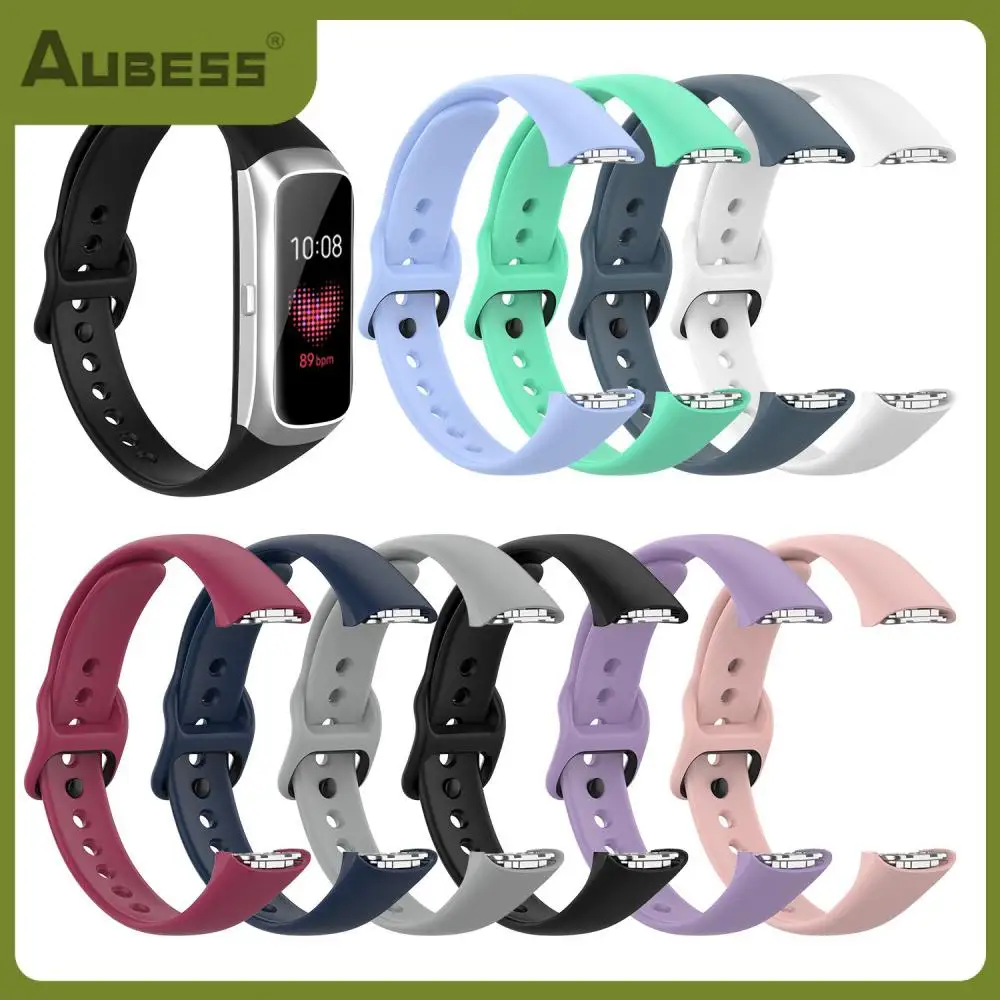 

Slicone Bracelet Loopback Strap For Samsung Galaxy Fit SM-R370 Multicolor Silicone Watch Band Straps