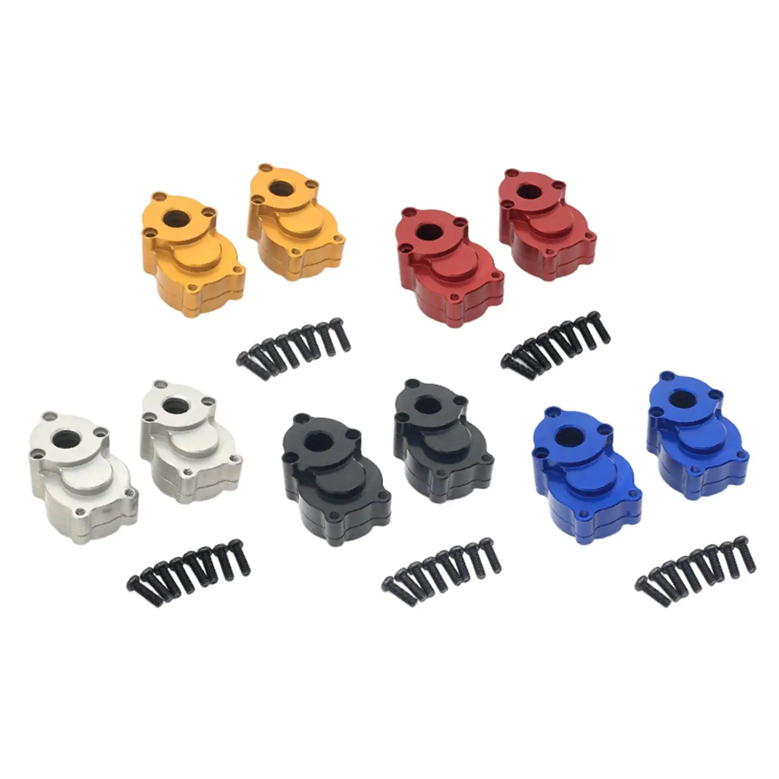 

2x Aluminum Rear Wheel Seat for Yk4102 Yk4103 Yk4082 1:10 RC Off Road Crawler Car Upgrade Parts Replacement Accessories