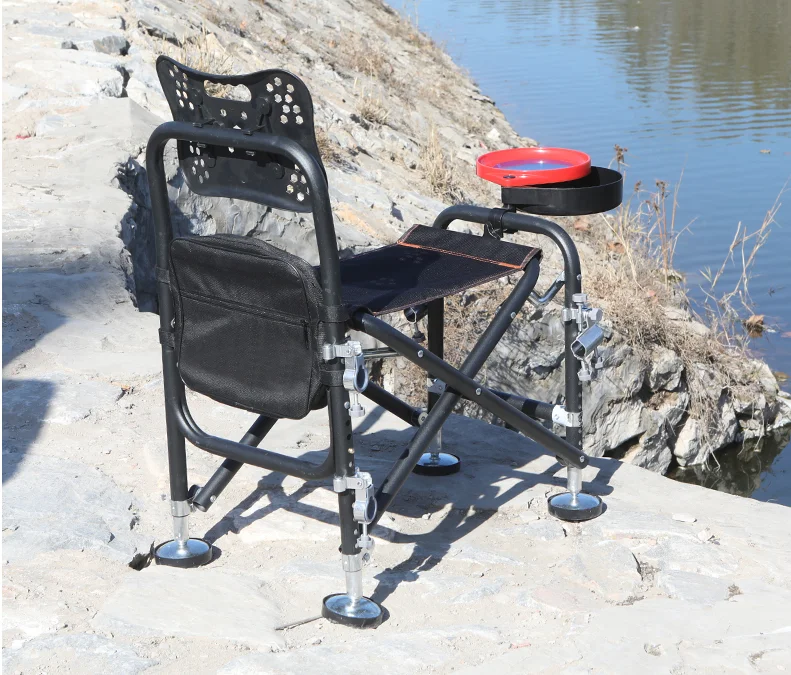 

New Style Fishing Chair Fishing Stool Outdoor All-Terrain Aluminum Armchair Folding Portable Multi-functional Fishing Gear