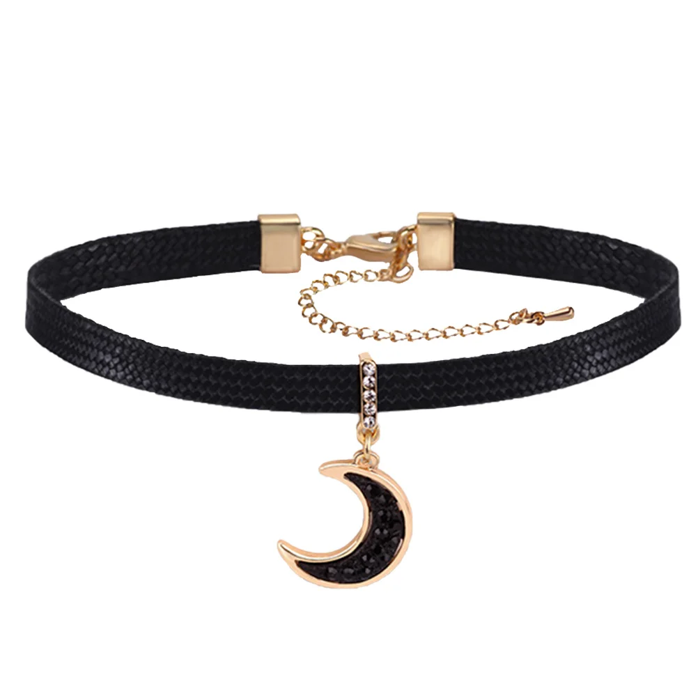 

Moon Choker Necklace Female Chain All-match Temperament Decorative Stylish Jewelry