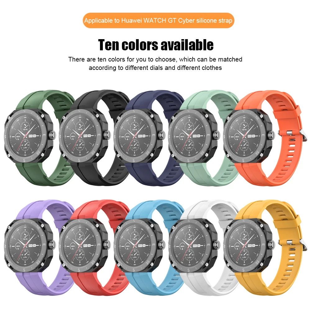 

Силиконовый ремешок для смарт-часов с отверткой и винтами, водонепроницаемый ремешок на запястье, Сменные аксессуары для Huawei Watch GT Cyber