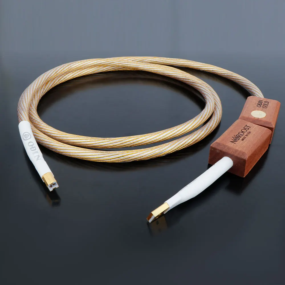 

Hi-End Nordost ODIN Gold USB 2.0 A to USB B Cord USB DAC Data Cable Hifi Audio USB Sound Card Connection Audio Sound Wire