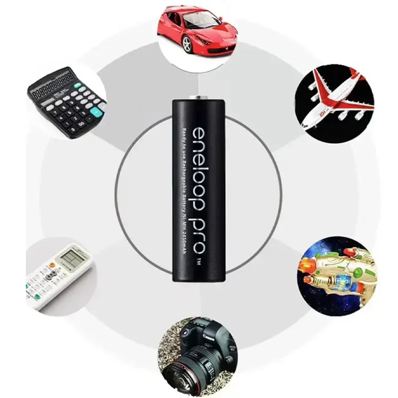 100% оригинальная батарея Panasonic Eneloop Pro AA 2550 мАч 1 2 В NI-MH игрушка-фонарик для камеры