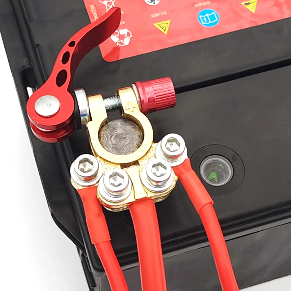 

1 пара автомобильных аккумуляторных клемм, зажим кабеля, быстросъемные разъемы, автомобильные аксессуары, 12 В, 24 В, положительный и отрицате...